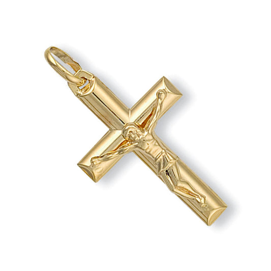 Yellow Gold Tubed Crucifix