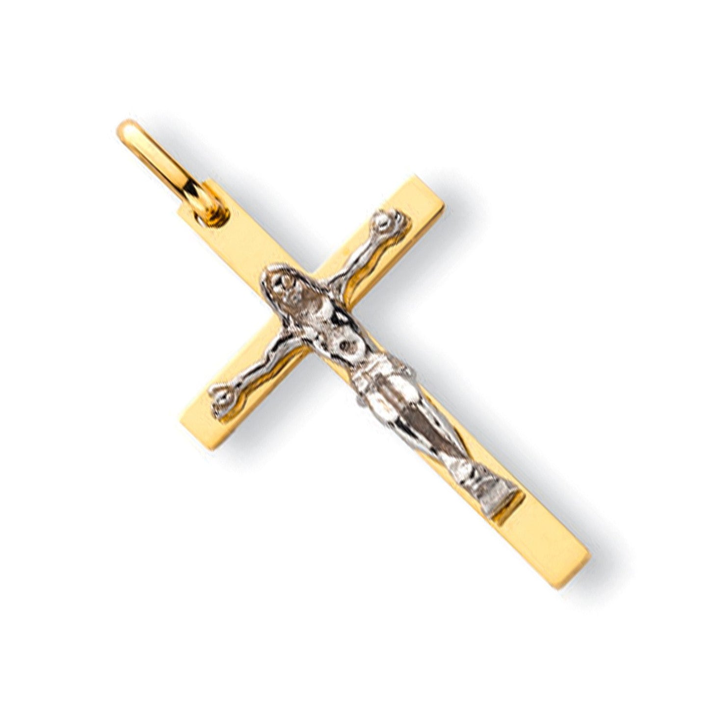 Yellow & White Gold Crucifix