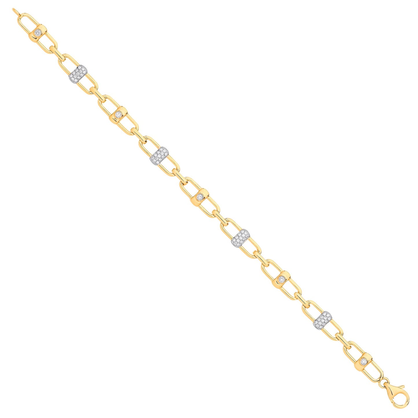 9ct Yellow Gold 0.38ctw Bracelet - Fine Bracelet - Certified Authentic - Swiss Made – Luxury Jewellery by Imperial Tim