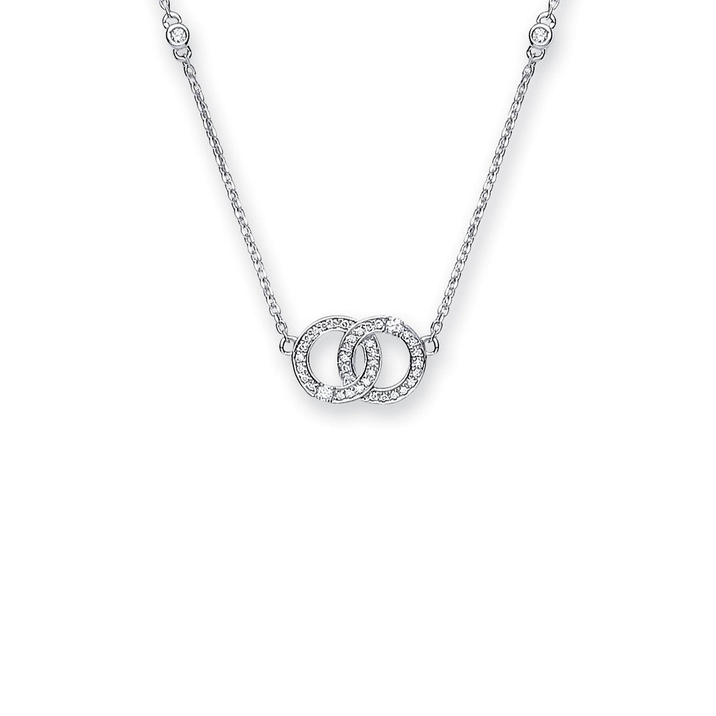 9ct White Gold 0.34ct Diamond Necklace (17in/43cm) Chain - Fine Necklace - Certified Authenti – Luxury Jewellery by Im