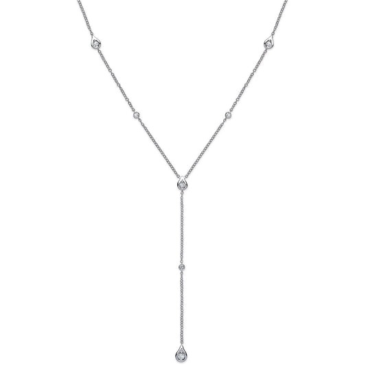 18ct White Gold 0.35ct Diamond Necklace (18in/45cm) Chain