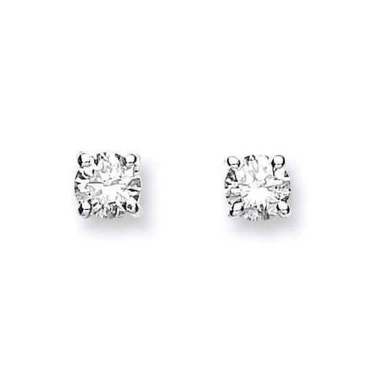 18ct Yellow Gold 0.61ctw Claw Set Diamond Stud Earrings