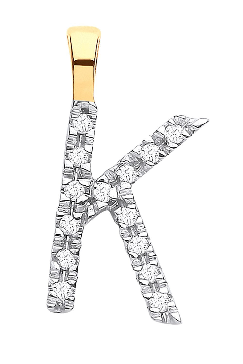 9ct Yellow Gold 0.05ct Diamond K Initial - Luxury Watch - Certified Authentic - Swiss Made – Luxury Watch by Imperial