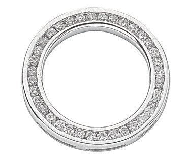 18ct White Gold 0.45ct Diamond Circle Pendant
