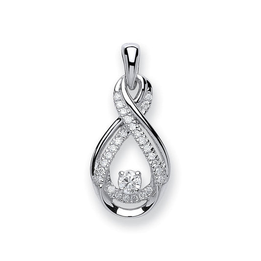 9ct White Gold 0.20ct Diamond Pendant - Fine Necklace - Certified Authentic - Swiss Made – Luxury Jewellery by Imperia