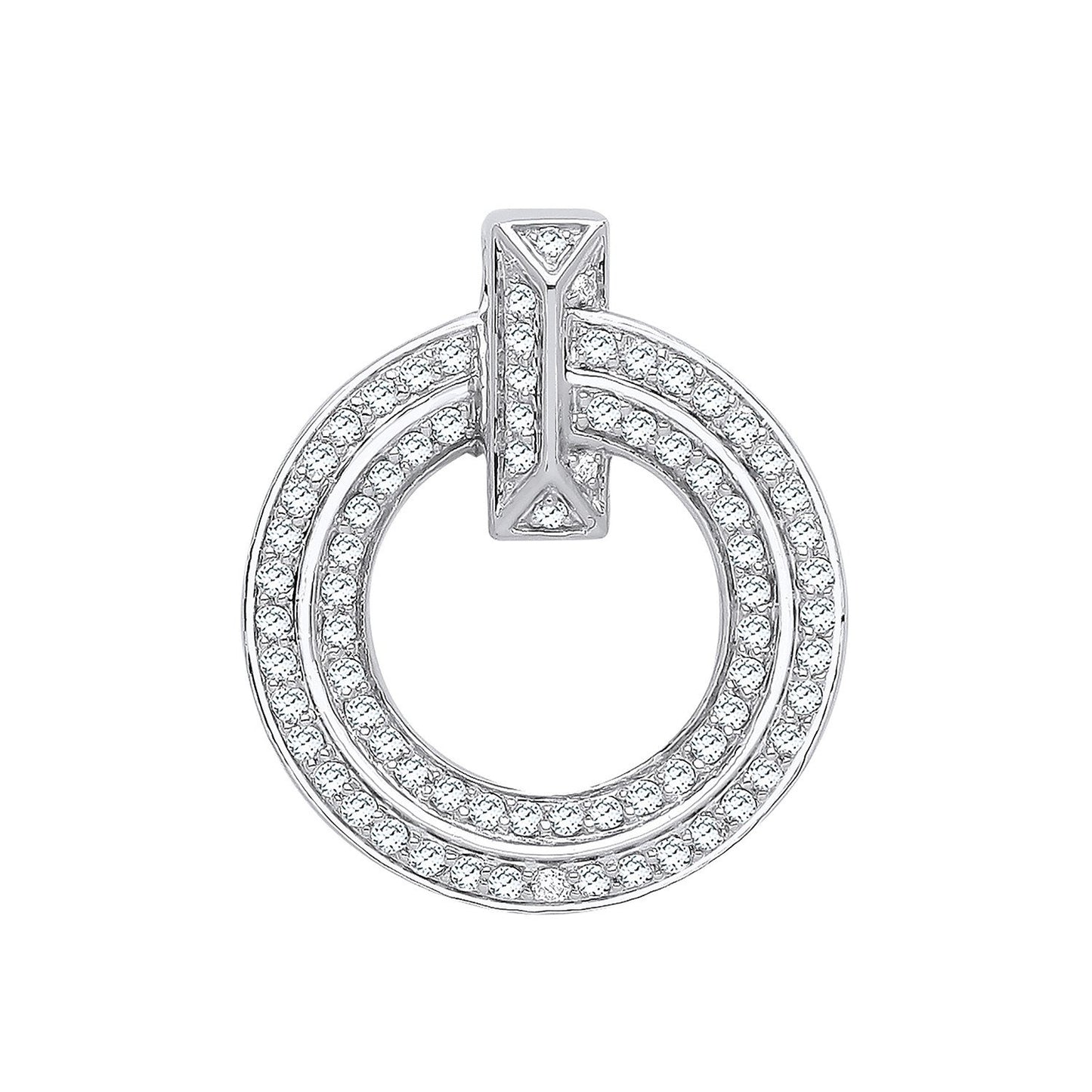 18ct White Gold 0.71ct Circle Of Life Diamond Pendant