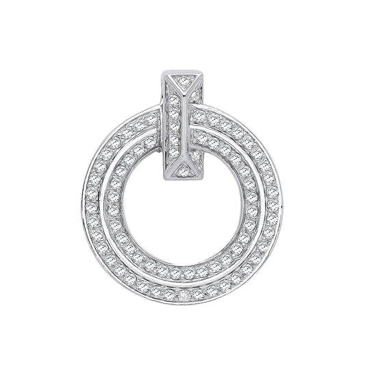 18ct White Gold 0.71ct Circle Of Life Diamond Pendant