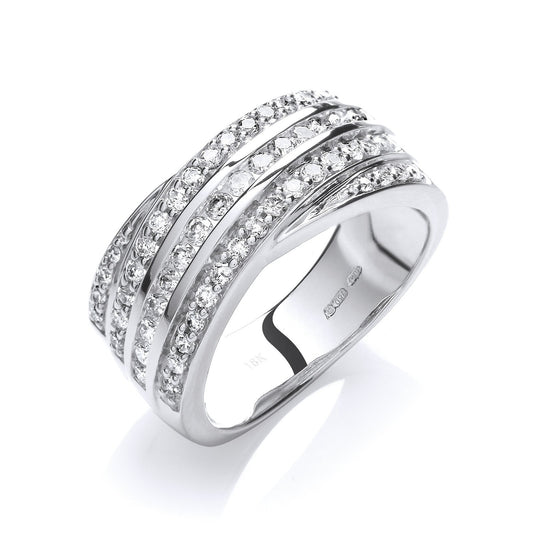 18ct White Gold 0.75ctw Diamond Ring