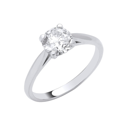 Platinum 1.00ct Diamond Engagement Ring - Fine Ring - Certified Authentic - Swiss Made – Luxury Jewellery by Imperial