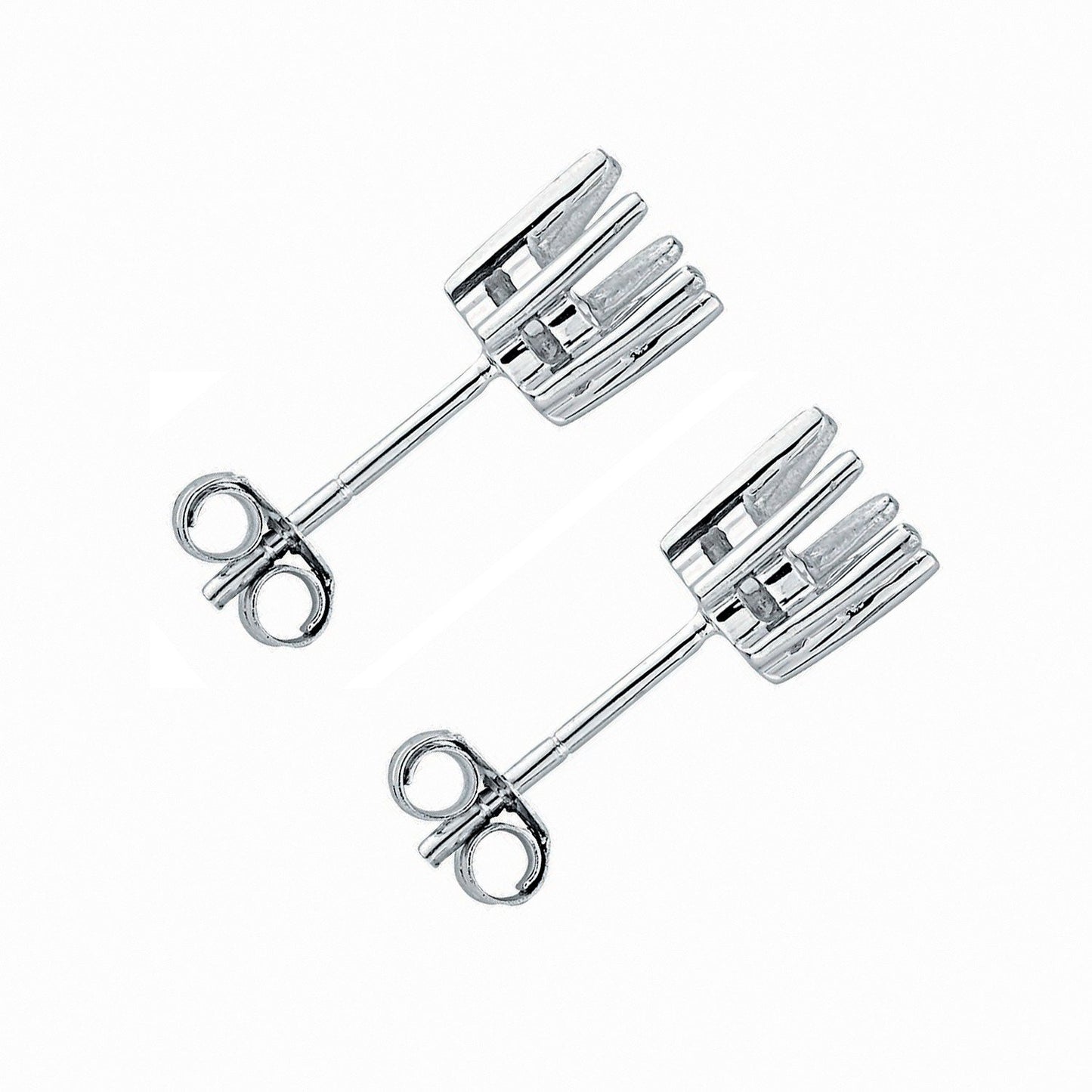 18ct White Gold Earrings Mount 1.00-1.50ctw