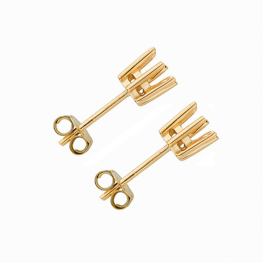 18ct Yellow Gold Earrings Mount 0.50-0.60ctw