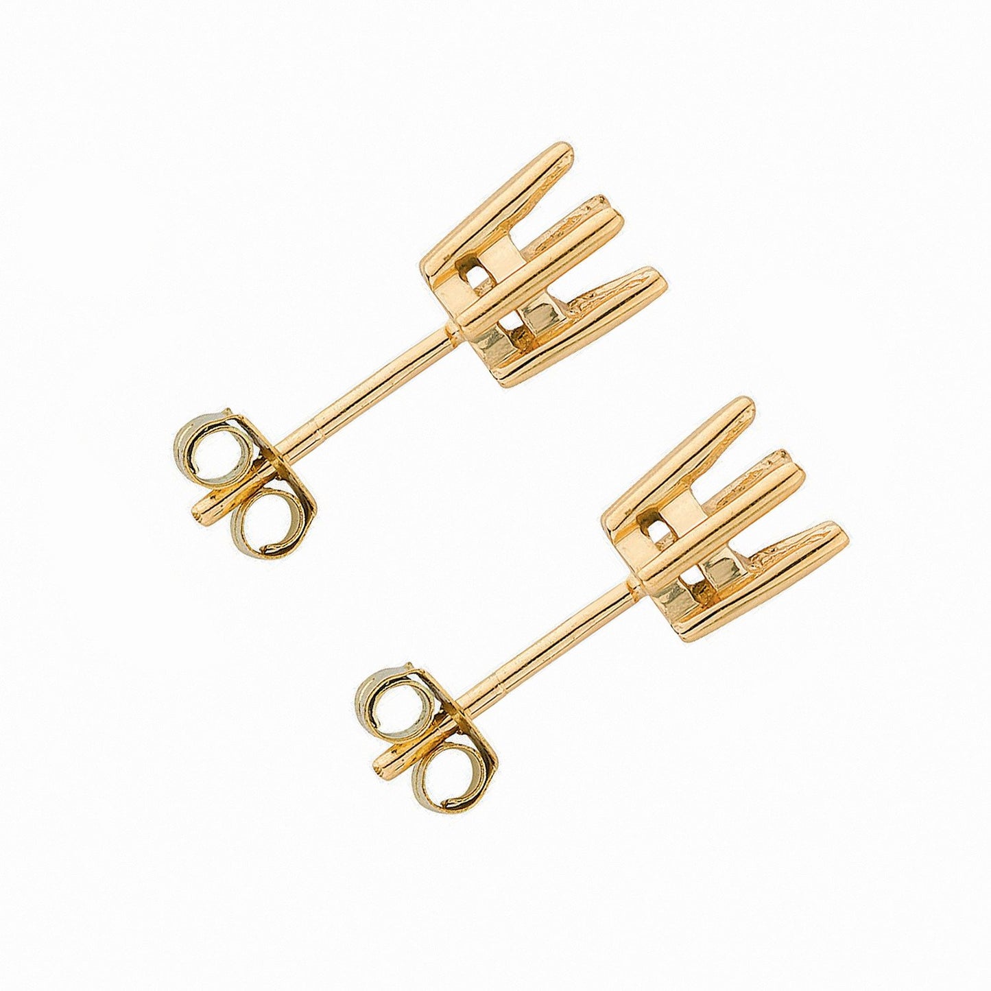 18ct Yellow Gold Earrings Mount 1.00-1.50ctw