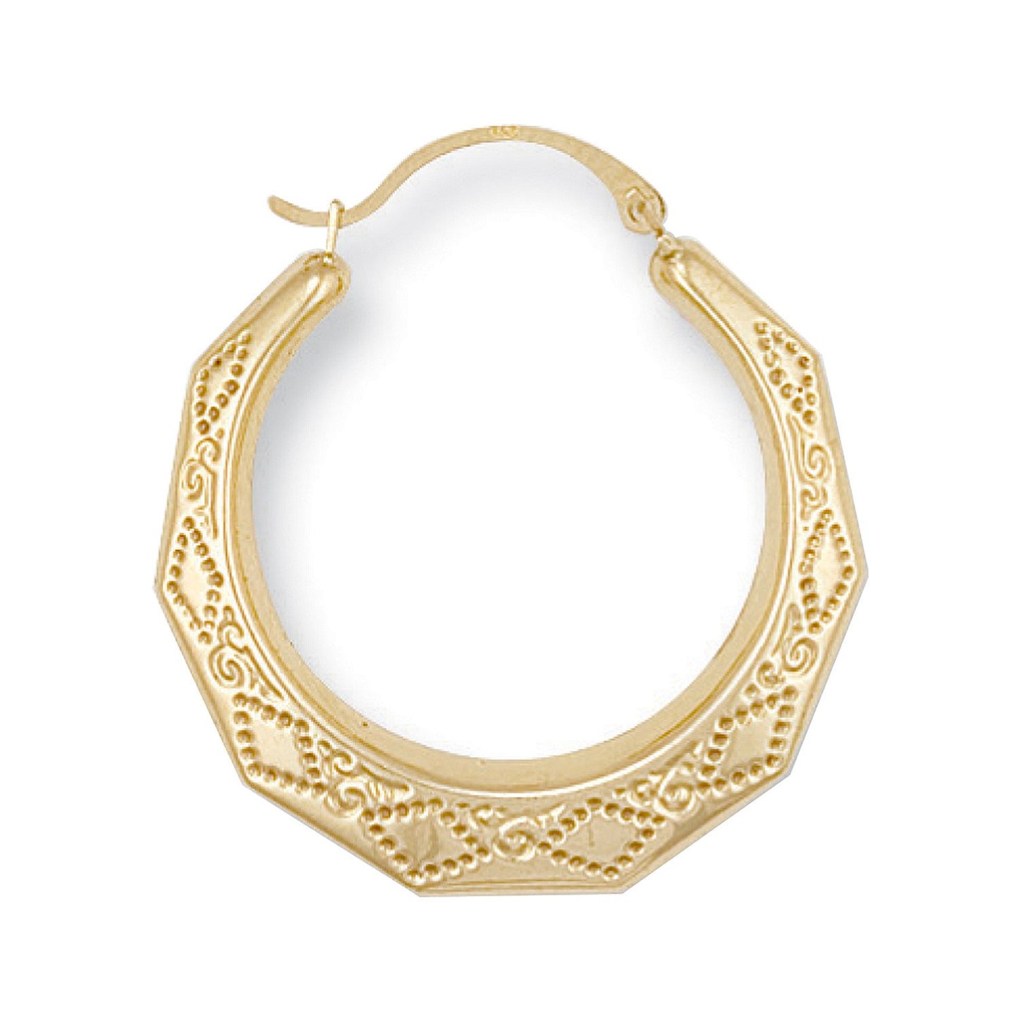 Yellow Gold 28mm D/c Creoles