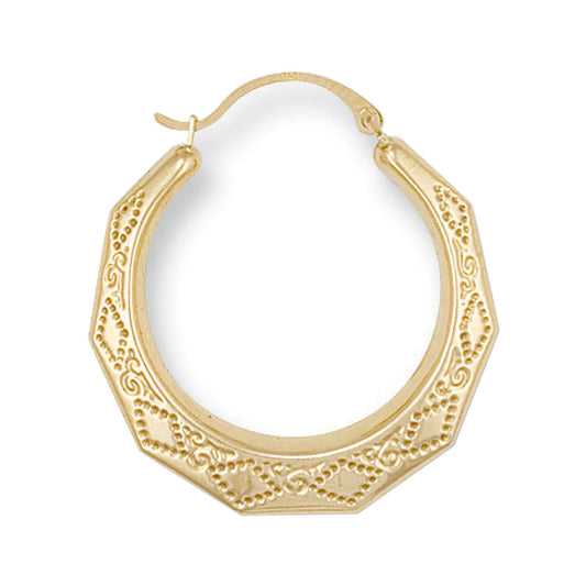 Yellow Gold 28mm D/c Creoles