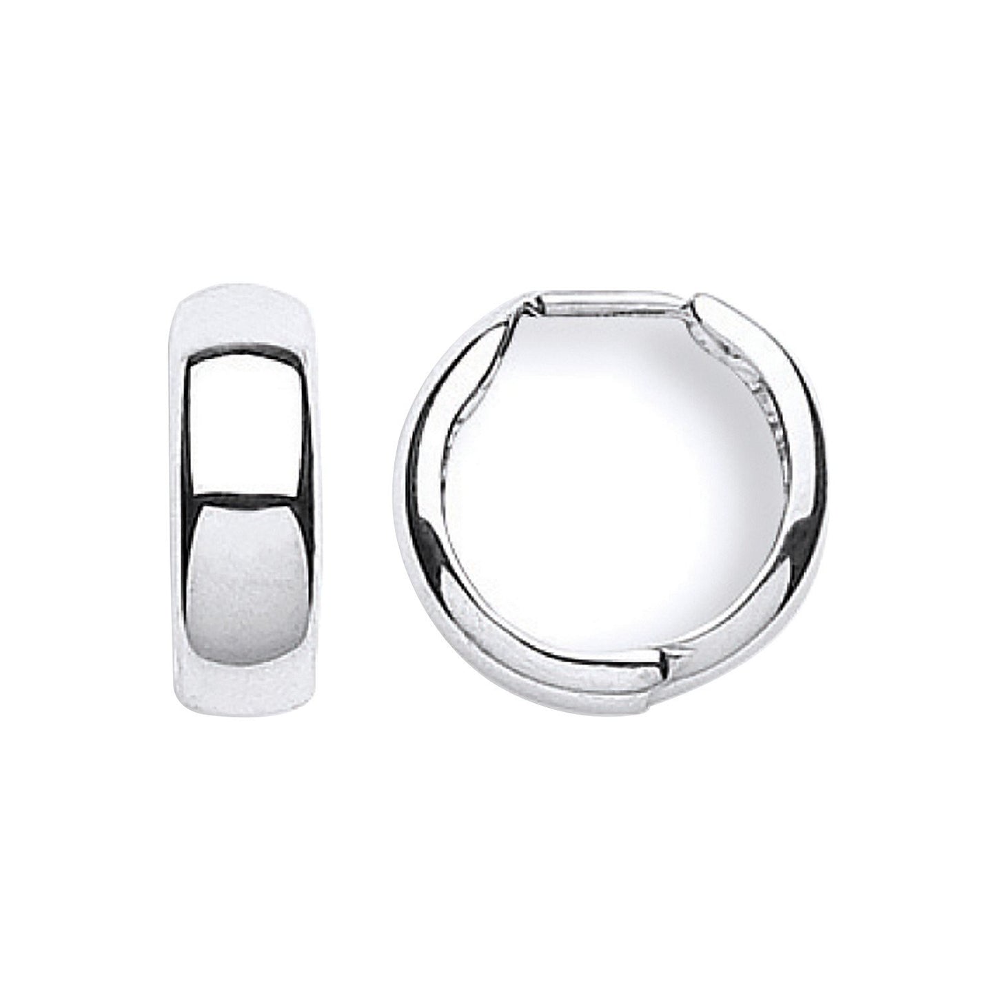White Gold 16mm Hinged Huggies