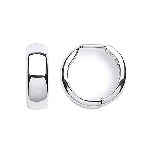 White Gold 16mm Hinged Huggies