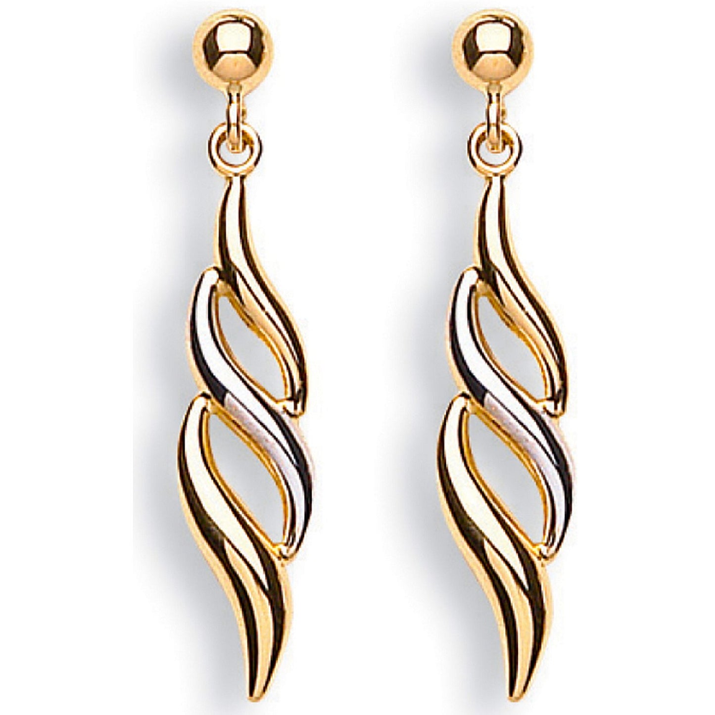 White & Yellow Gold Fancy Drops