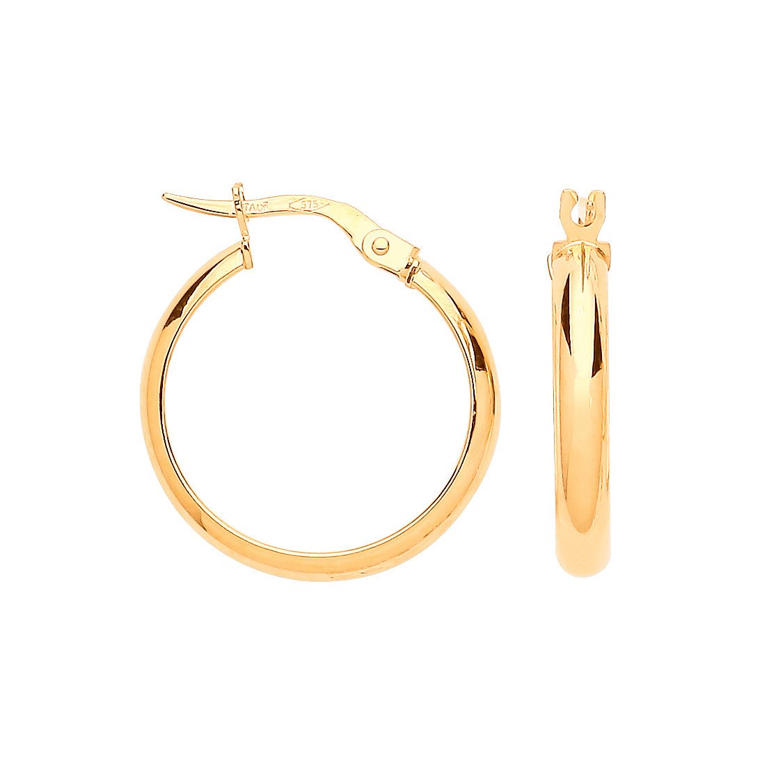 Yellow Gold 20mm Hoop Earrings