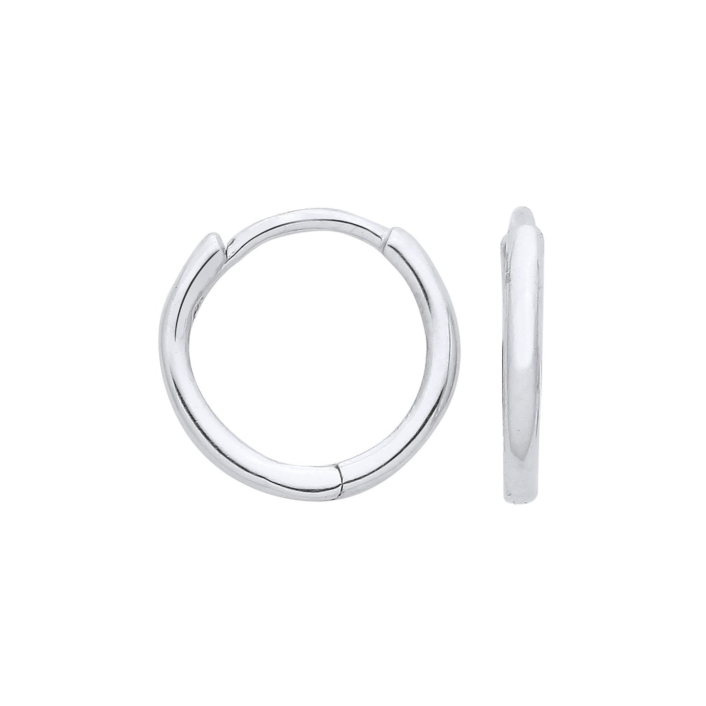 White Gold 10mm Plain Hinged Sleepers - Luxury Watch - Certified Authentic - Swiss Made – Luxury Watch by Imperial Tim