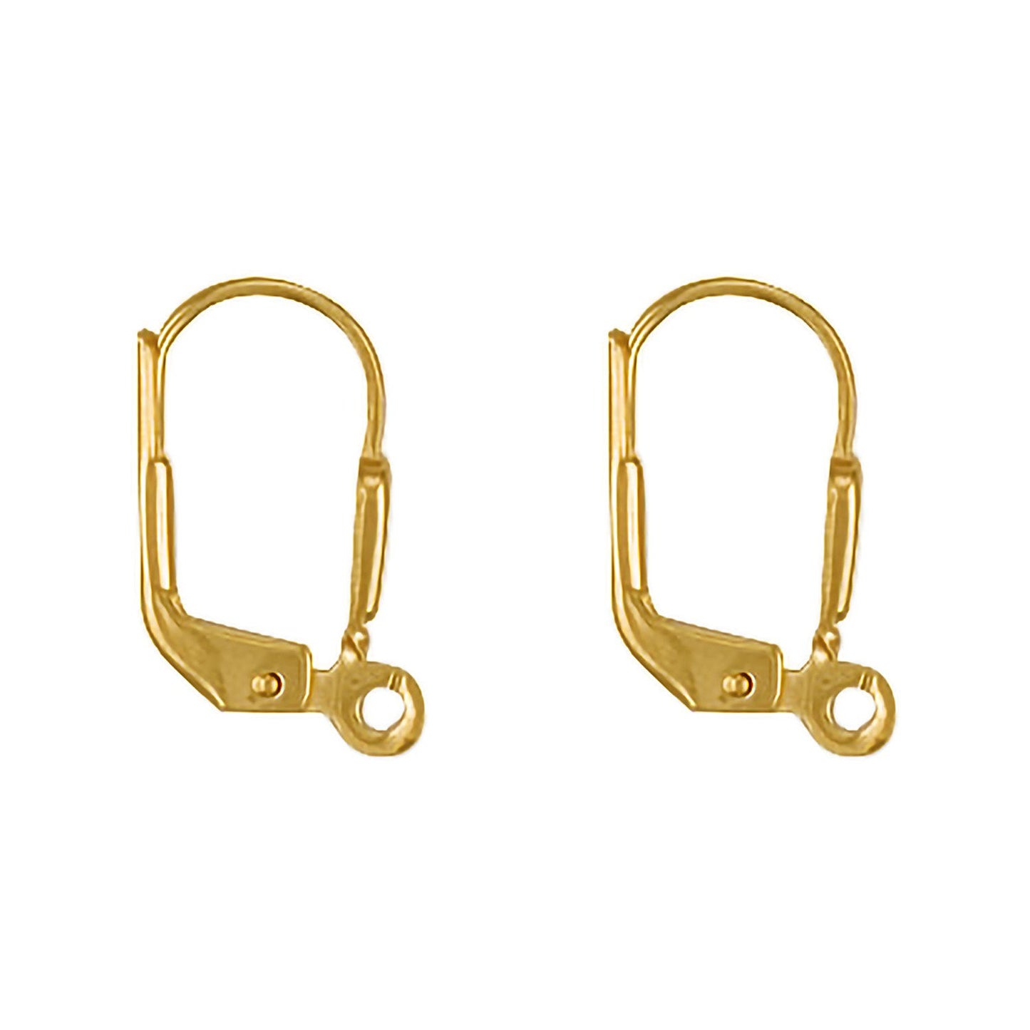 Yellow Gold Earring Wires (pack Of 2 Pairs) - luxury watches London - Kensington jeweller | Imperial Time UK Ltd, Kensington