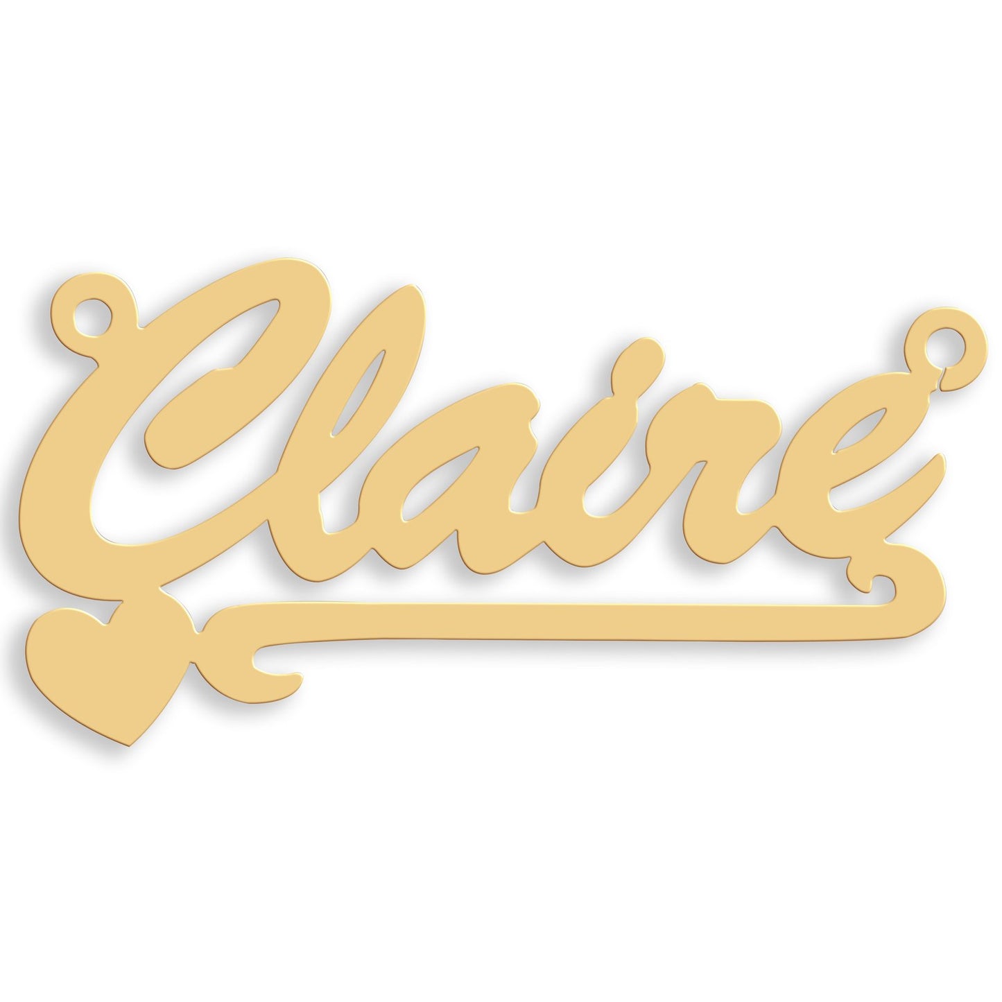 9ct Gold Script Heart Scroll Nameplate - Luxury Watch - Certified Authentic - Swiss Made – Luxury Watch by Imperial Ti