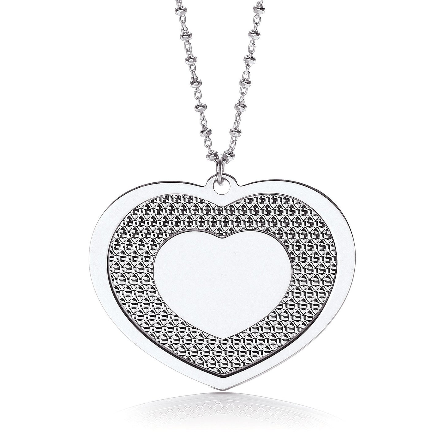 Big Heart 18" Necklace - Fine Necklace - Certified Authentic - Swiss Made - UK Stock – Luxury Jewellery by Imperial Ti