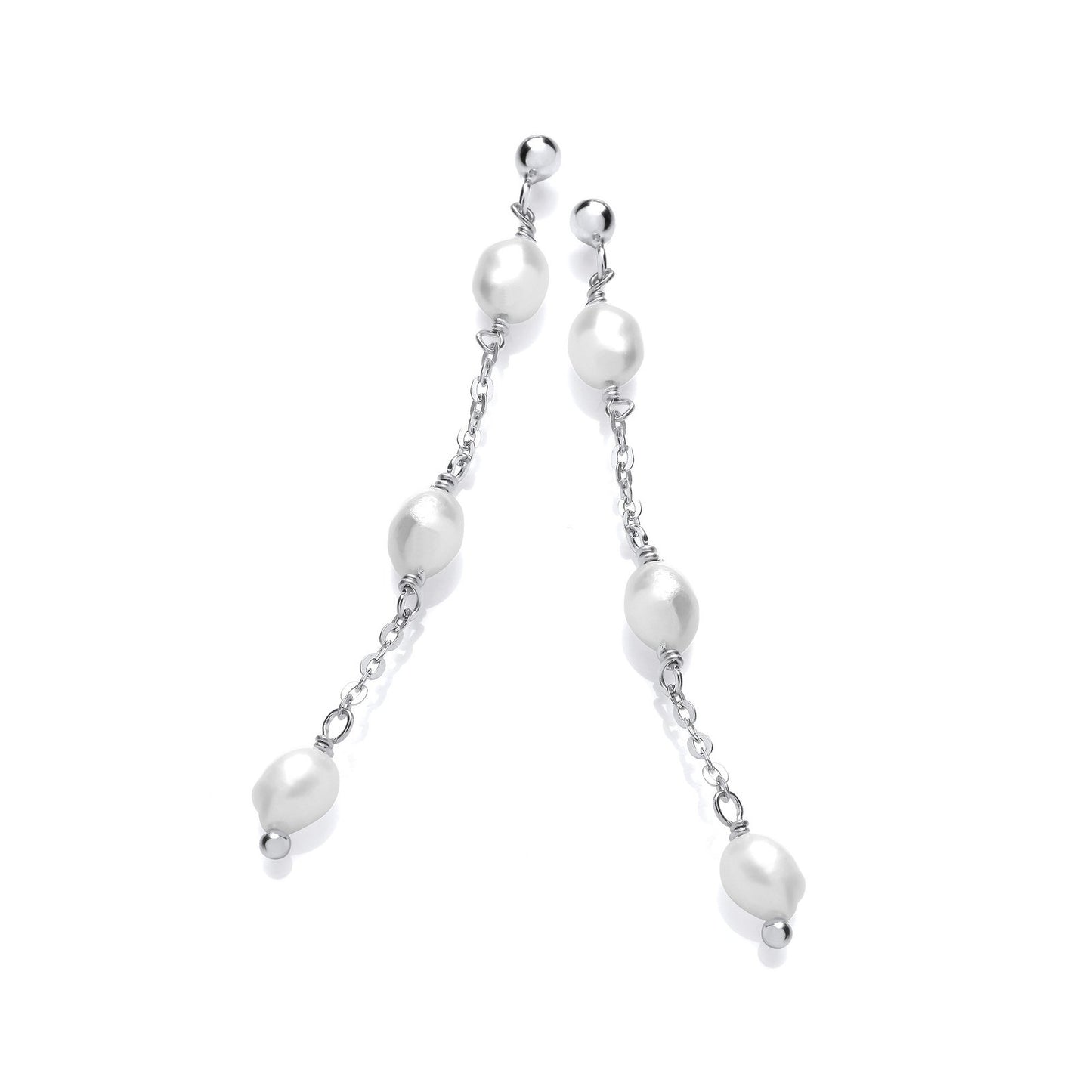 Water Pearls Drop Earrings