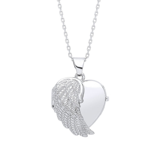 Angel One Wing Silver Locket - Luxury Watch - Certified Authentic - Swiss Made - UK Stock – Luxury Watch by Imperial T