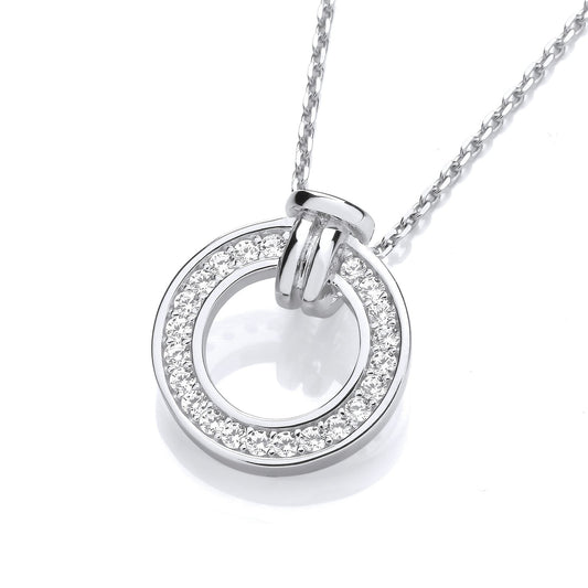 Circle of Life Cubic Zirconias Pendant with Chain - Fine Necklace - Certified Authentic – Luxury Jewellery by Imperial