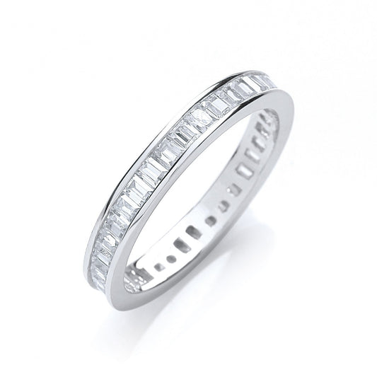 Full Et Baguettes Channel Set Cubic Zirconia Ring - Fine Ring - Certified Authentic – Luxury Jewellery by Imperial Tim