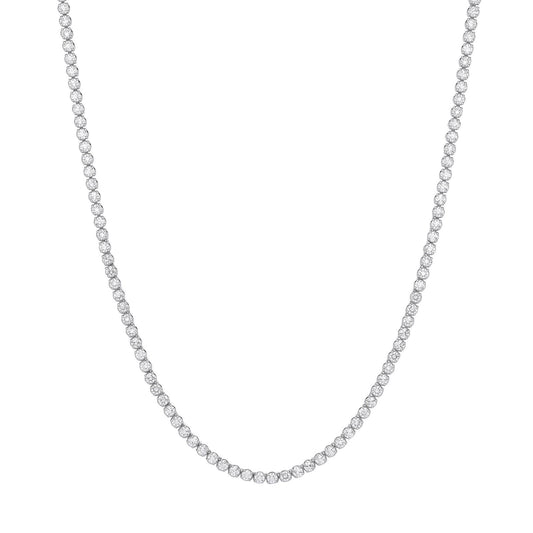9ct White Gold 15.00ctw Lab Grown Diamond Tennis Necklace Igi Certified - Fine Necklace – Luxury Jewellery by Imperial