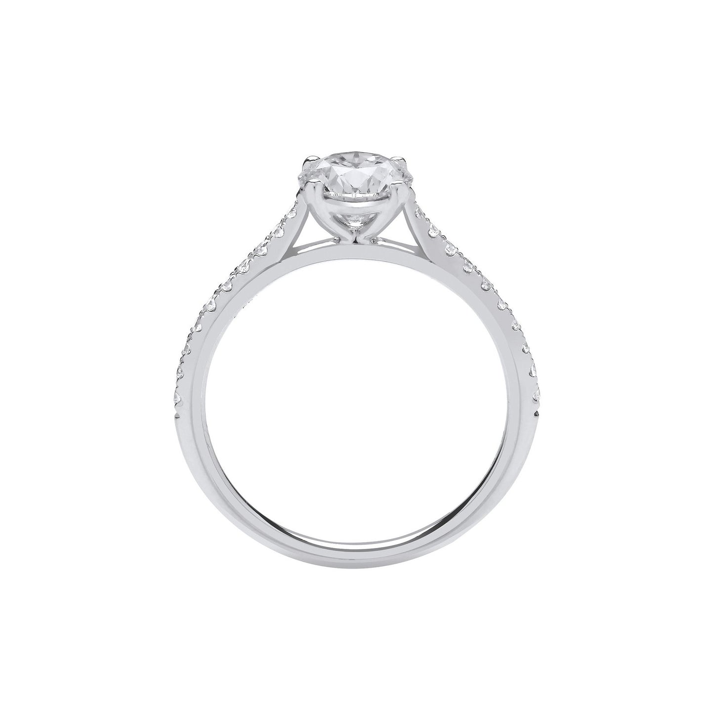 18ct White Gold 1.15ctw Lab Grown Diamond Ring Igi Certified