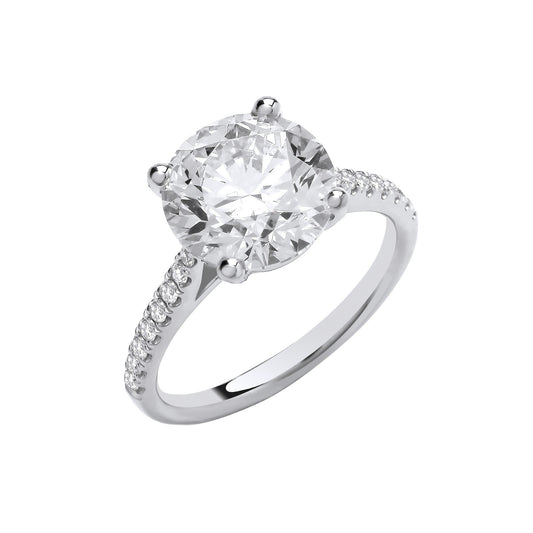 18ct White Gold 3.20ctw Lab Grown Diamond Ring Igi Certified