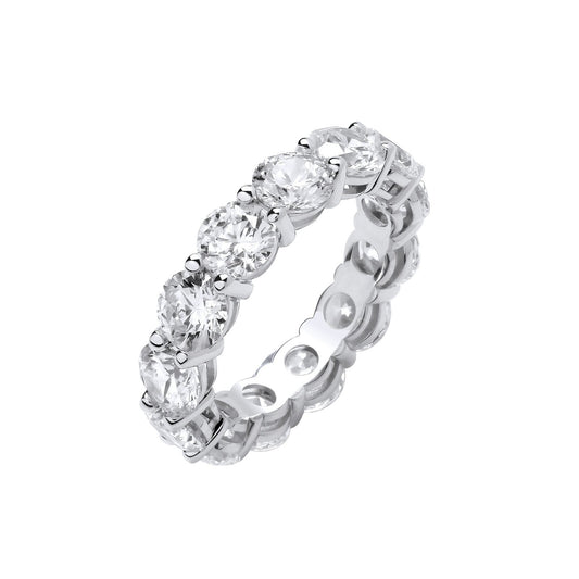 18ct White Gold 7.00ctw Brilliant Cut Lab Grown Diamond Eternity Ring Igi Certified