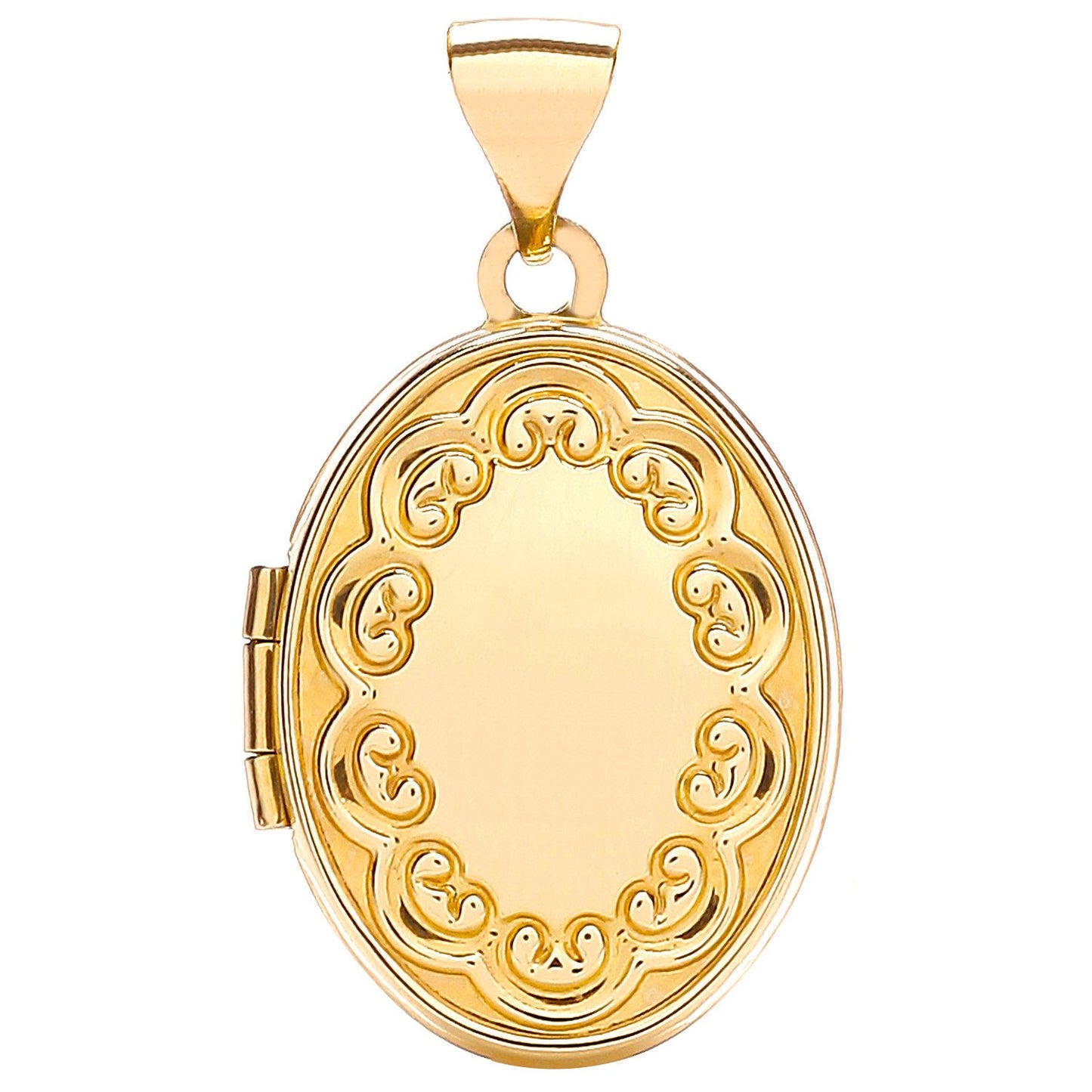 Yellow Gold Oval Shaped Locket