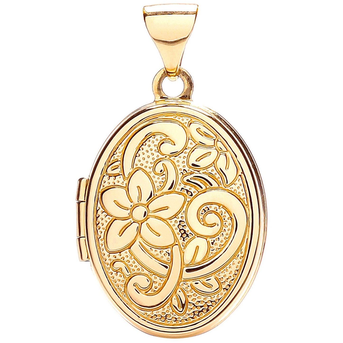 Yellow Gold Oval Shaped Locket