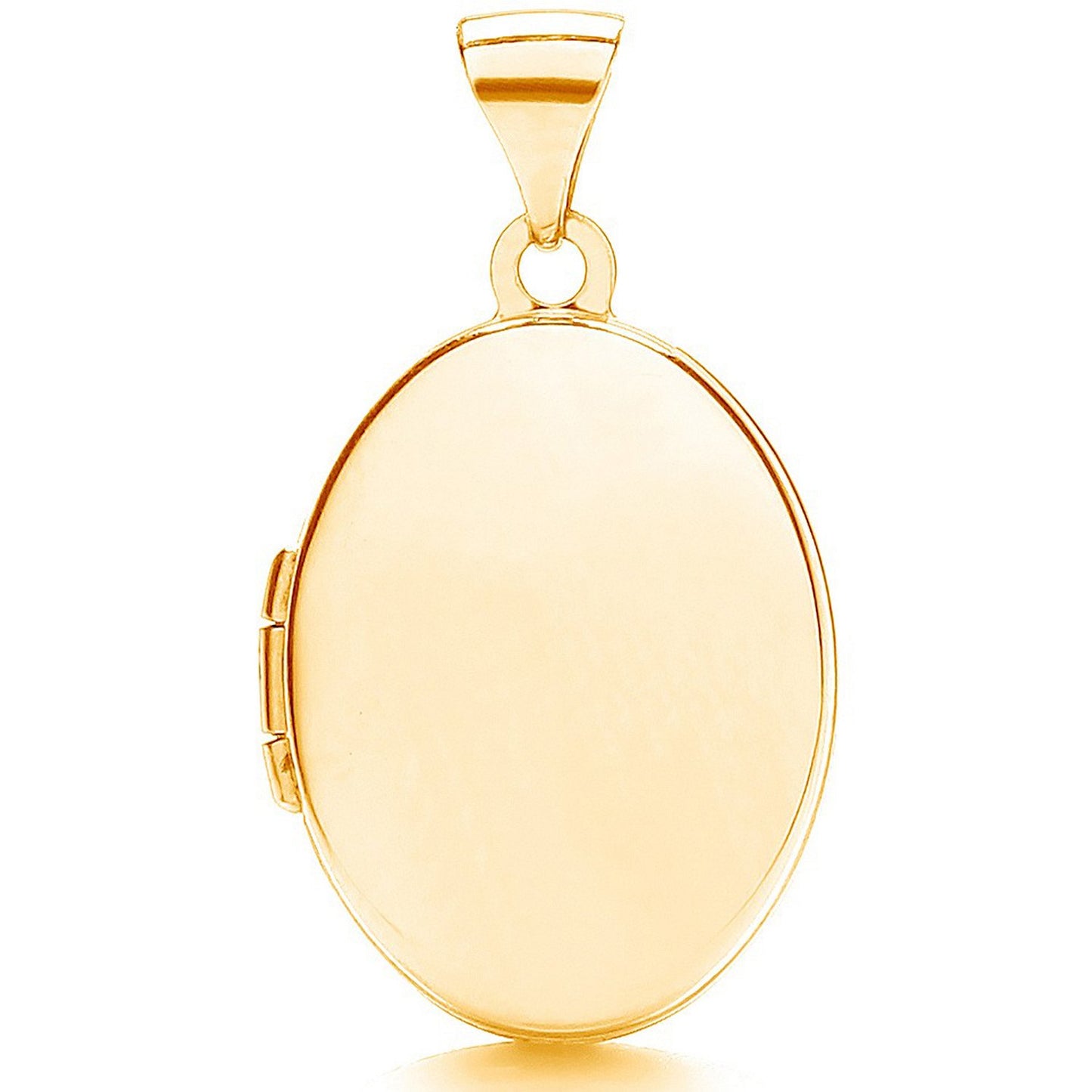 Yellow Gold Oval Shaped Plain Locket
