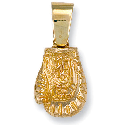 Yellow Gold Boxing Glove Pendant