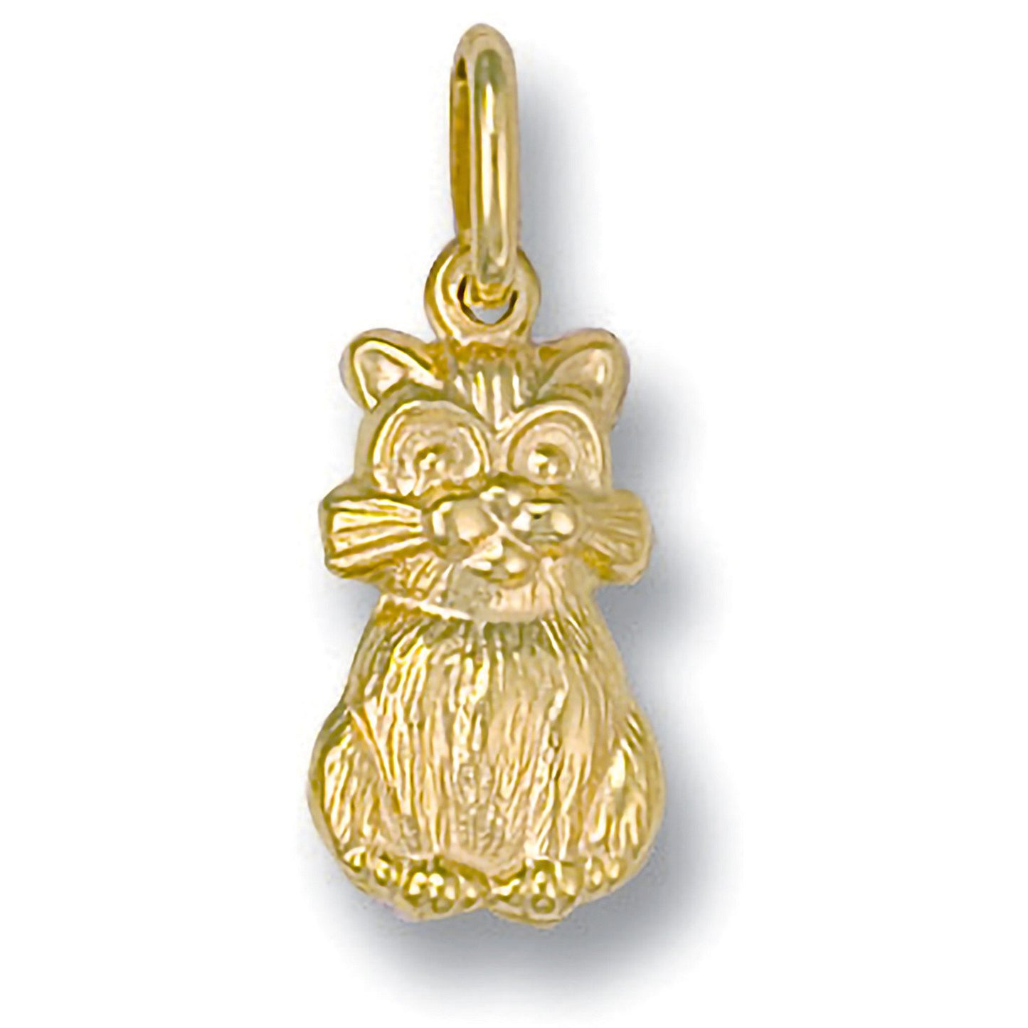 Yellow Gold Cat Pendant