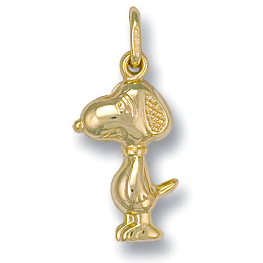Yellow Gold Snoopy Dog Pendant