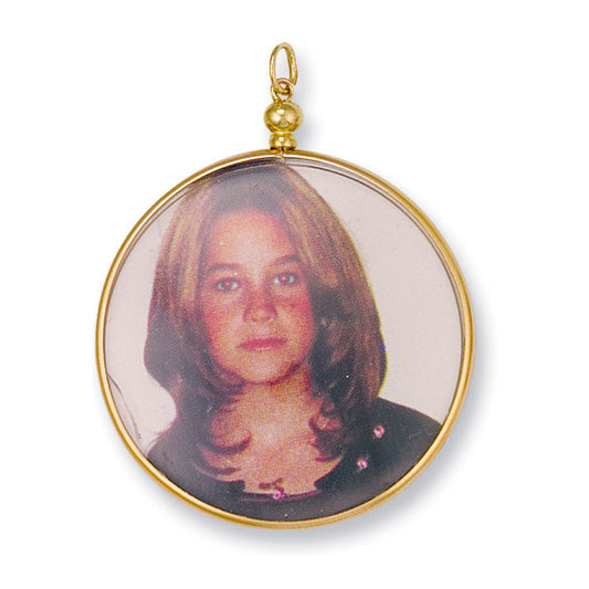 Yellow Gold Medium Picture Frame Pendant
