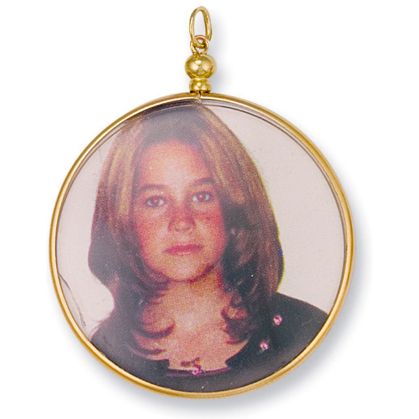 Yellow Gold Large Picture Frame Pendant
