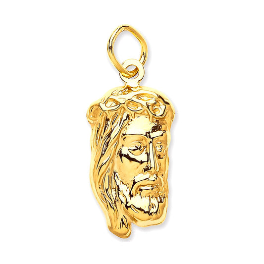 Yellow Gold Small Jesus Pendant