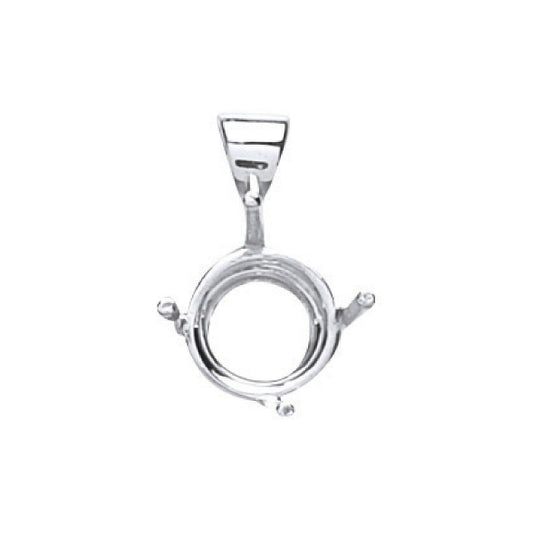 18ct White Gold Pendant Mount 1.00-1.50ct