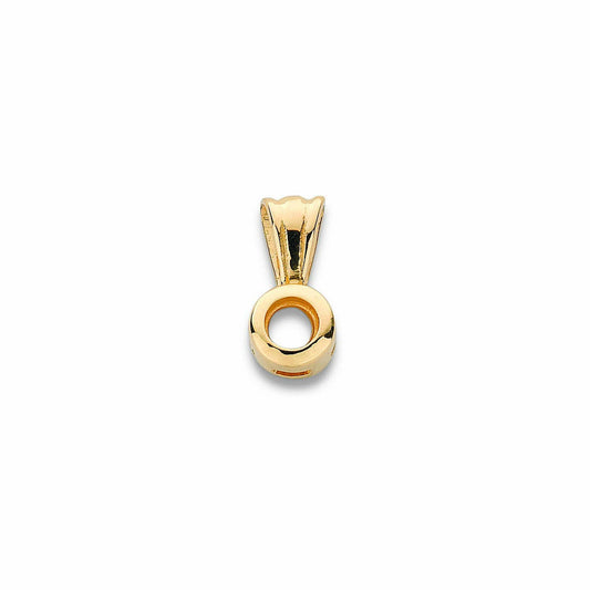 18ct Yellow Gold Pendant Mount Rubover 0.15ct
