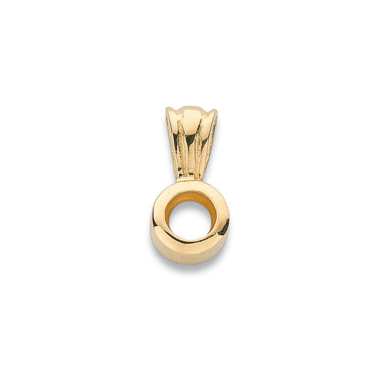 18ct Yellow Gold Pendant Mount Rubover 0.20-0.25ct