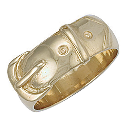 Yellow Gold Buckle Ring