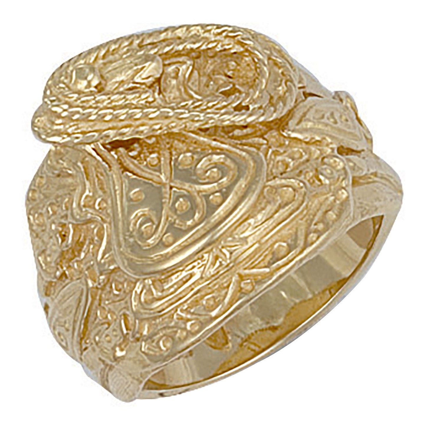 Yellow Gold Saddle Ring