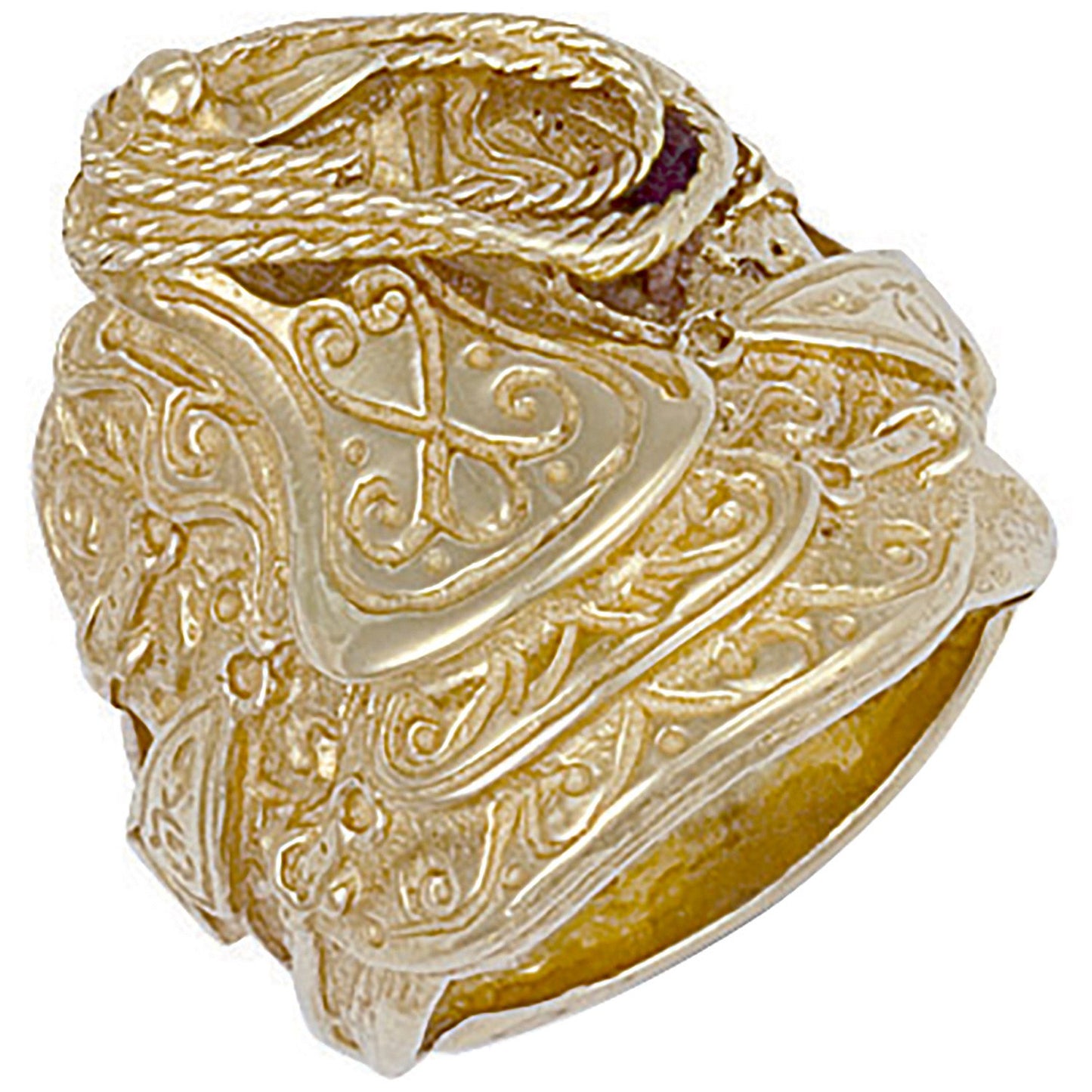 Yellow Gold Saddle Ring