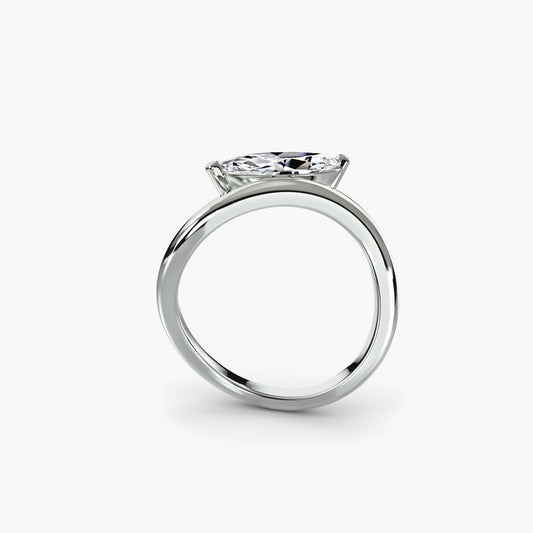 The Wave Ring - Nature engagement & wedding ring with 0.50ct-3.00ct stone options fine jewellery piece | Imperial Time UK Ltd